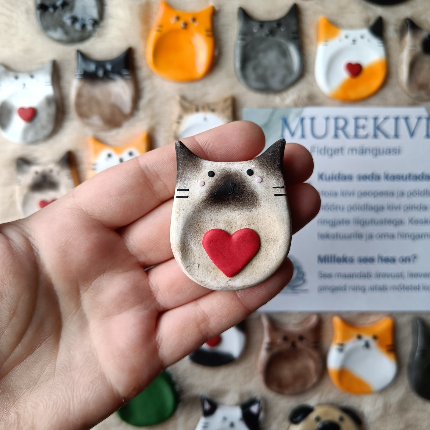 Cat Worry Stone – A Little Moment of Peace in Your Day