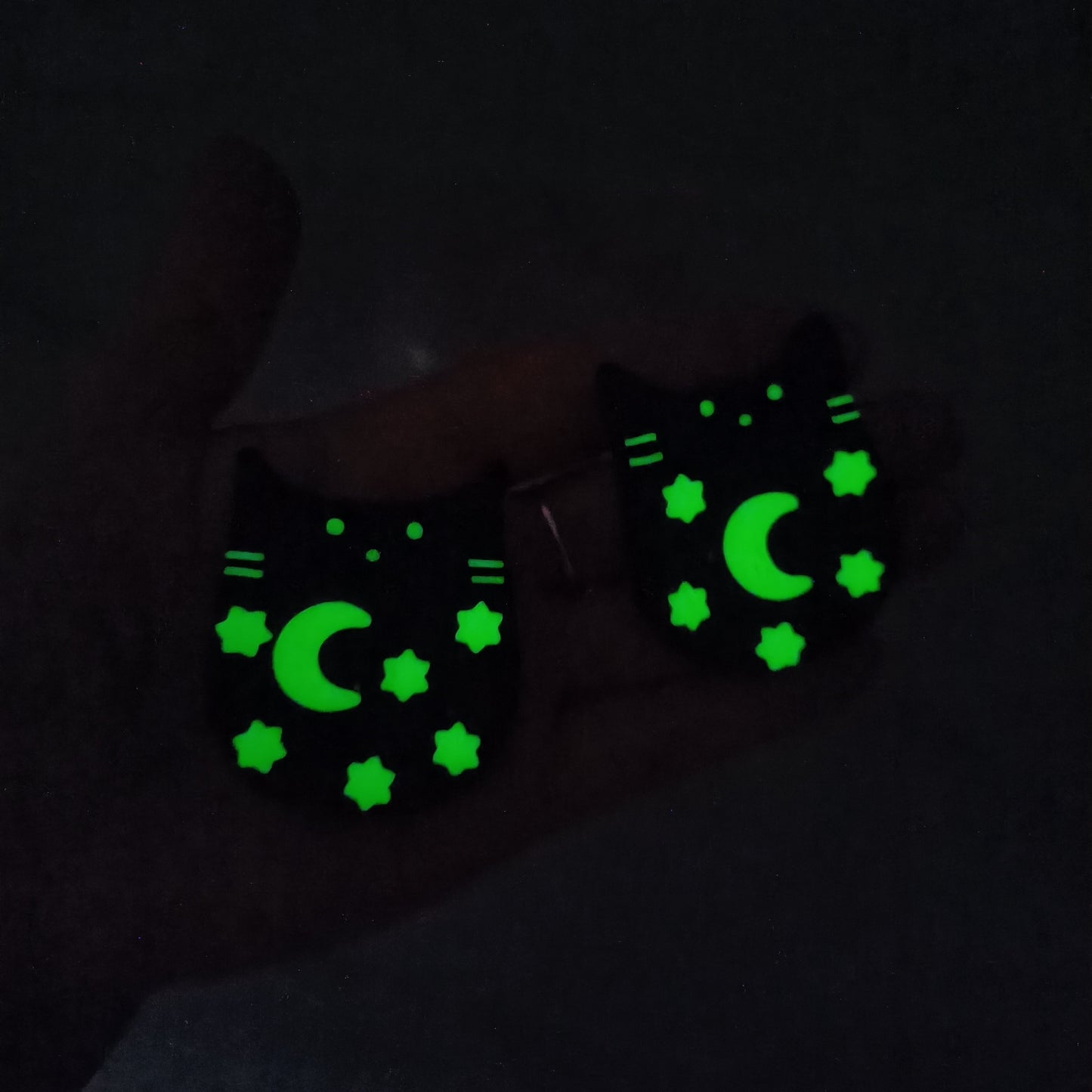 GLOW IN THE DARK Cat Worry Stone
