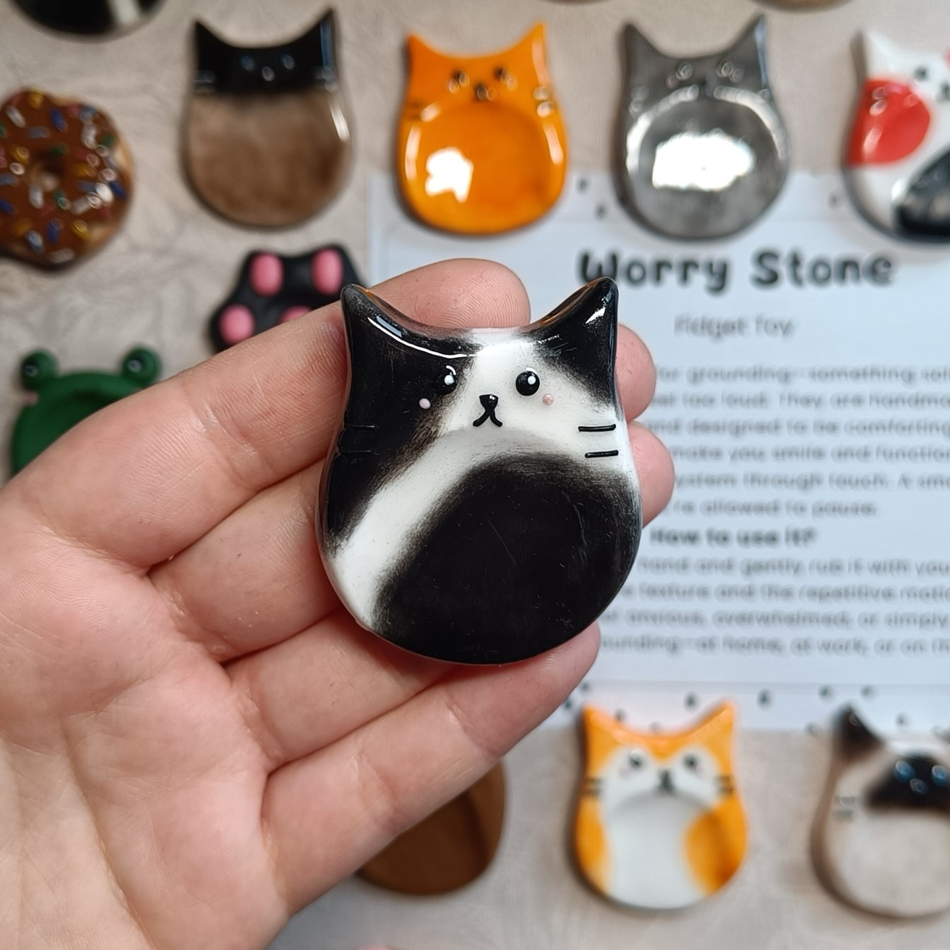 Cat Worry Stone – A Little Moment of Peace in Your Day